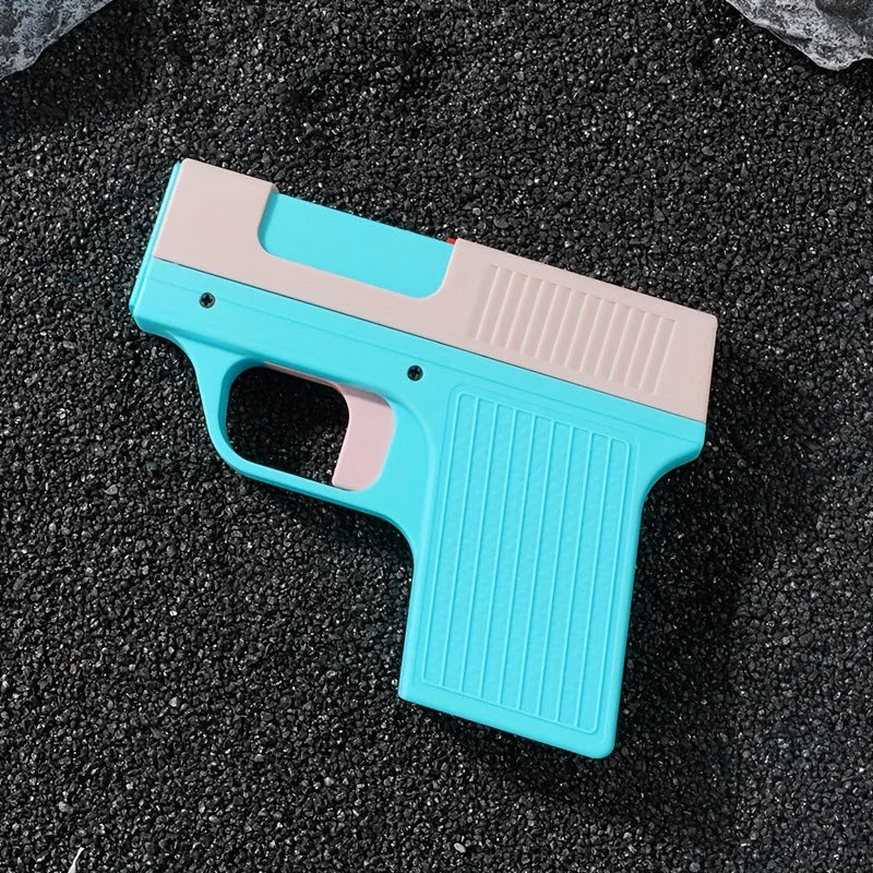 2026 Clip Gun Type Butane Gas Lighter Windproof Jet Blue Flame Cigarette Holder Three Capacity Men's Gift (No Gas) Flames Vault