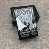 NEW One Piece Creative Cool Special Cigarette Case Monkey D. Luffy Zoro Nami Sanji Wanted Aluminum Alloy Cigarette Case Flames Vault